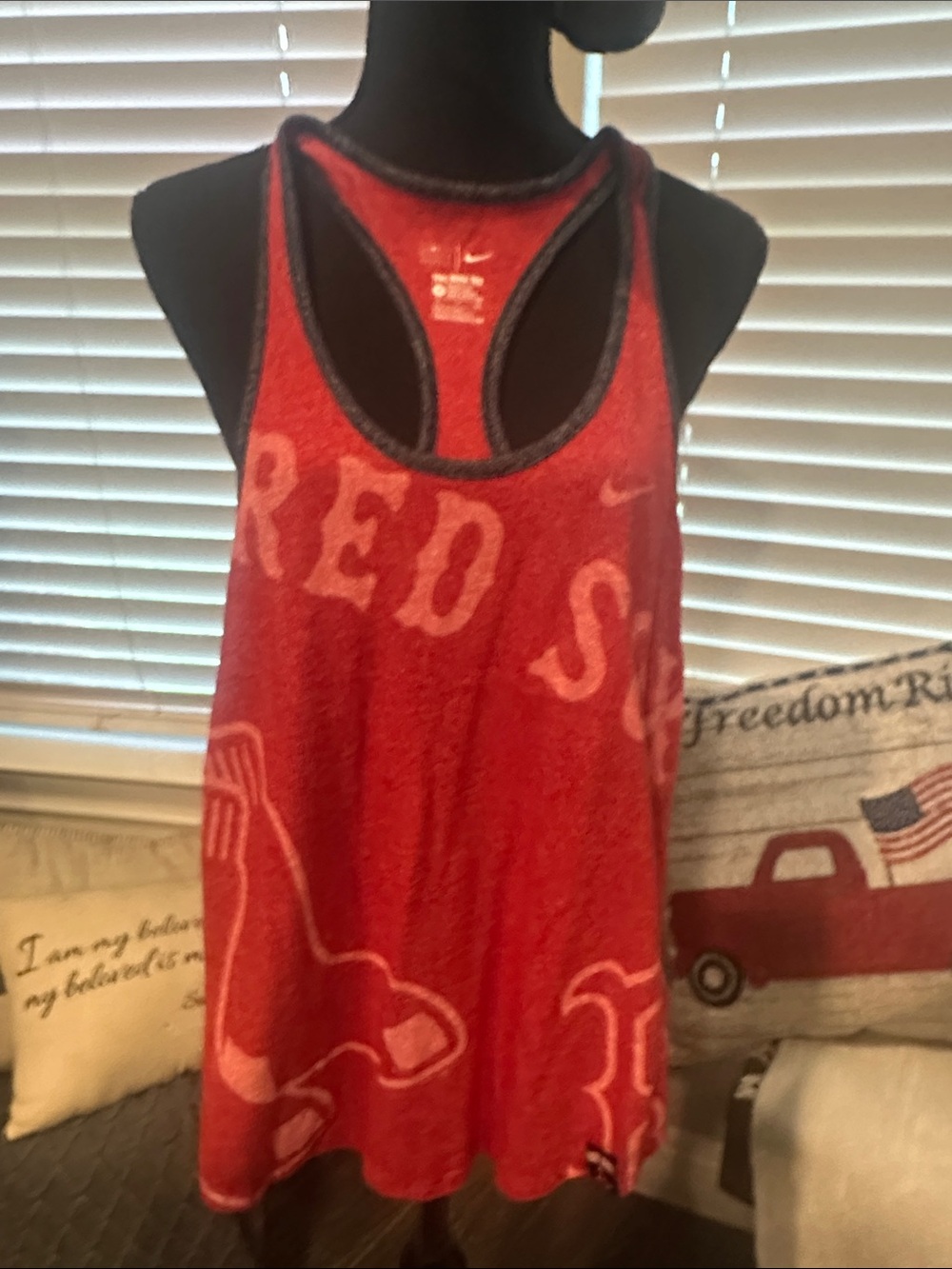Nike Red Boston Red Sox Sleeveless Team Tank